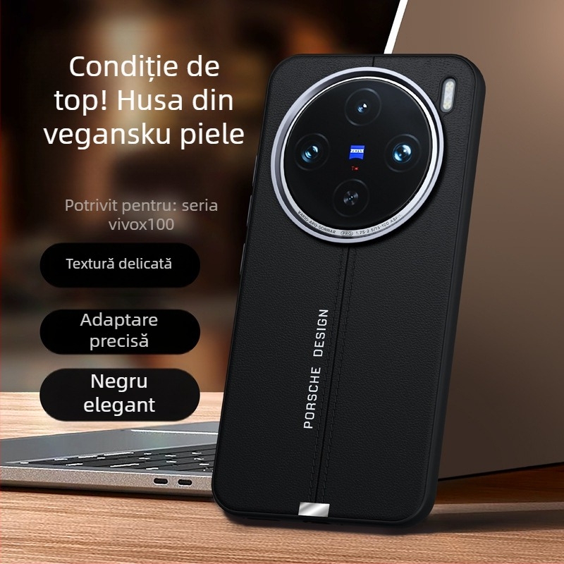Husă de telefon Vivo X200 Ultra cu textură de piele și prindere magnetică (Material: TPU + piele PU; Proces: presare la cald; Compatibilitate: Vivo X200 Ultra; Protecție împotriva căderilor; Anti-amprente)