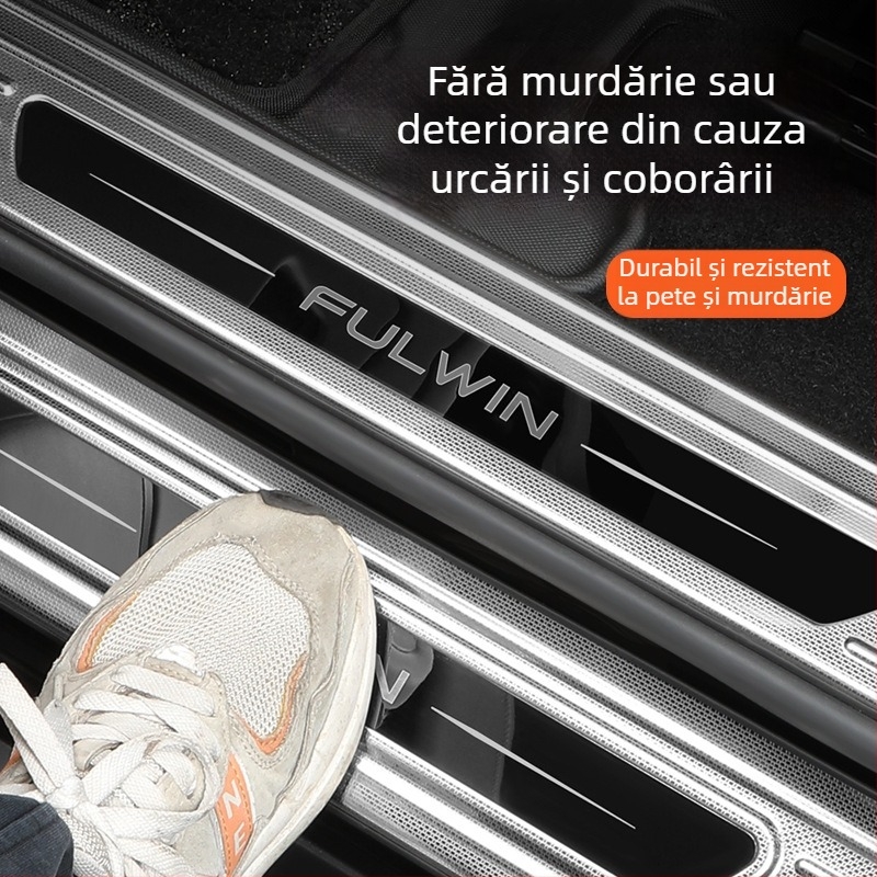 Kit praguri pentru uși pentru Chery Fengyun T11 — construcție metalică, Include pedal de întâmpinare și protecție spate, Fără personalizare