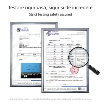 Cercei din oțel titan cu zirconiu cubic, cerc drept, design geometric, unisex