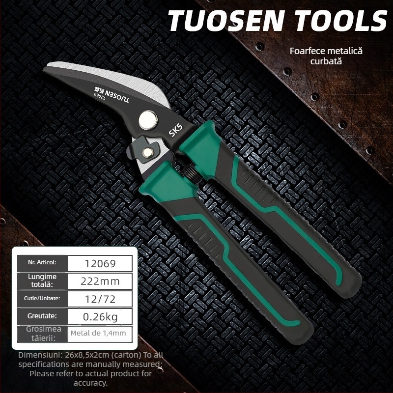 Tuosen Clește pentru dezizolarea cablurilor — Unealtă multifuncțională pentru dezizolarea firelor, crimpare, prindere și deschiderea cablurilor