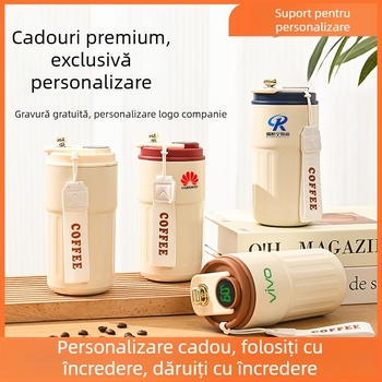 Cană termică pentru cadouri de afaceri cu logo personalizat – oțel inoxidabil 316, izolație în vid 0–6 ore, imprimare logo, ambalaj cadou, portabil