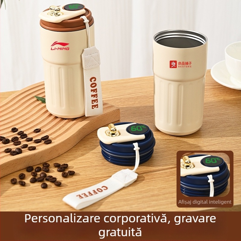 Cană termică pentru cadouri de afaceri cu logo personalizat – oțel inoxidabil 316, izolație în vid 0–6 ore, imprimare logo, ambalaj cadou, portabil