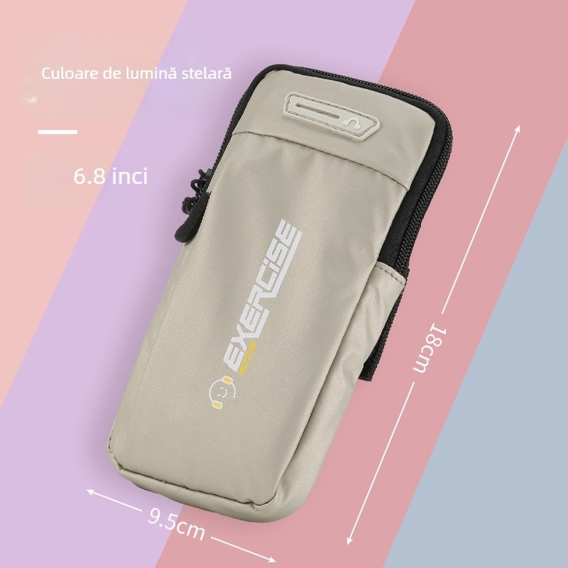 Geantă de braț pentru telefon pentru fitness și alergare, Corduroy respirant, potrivită pentru ciclism