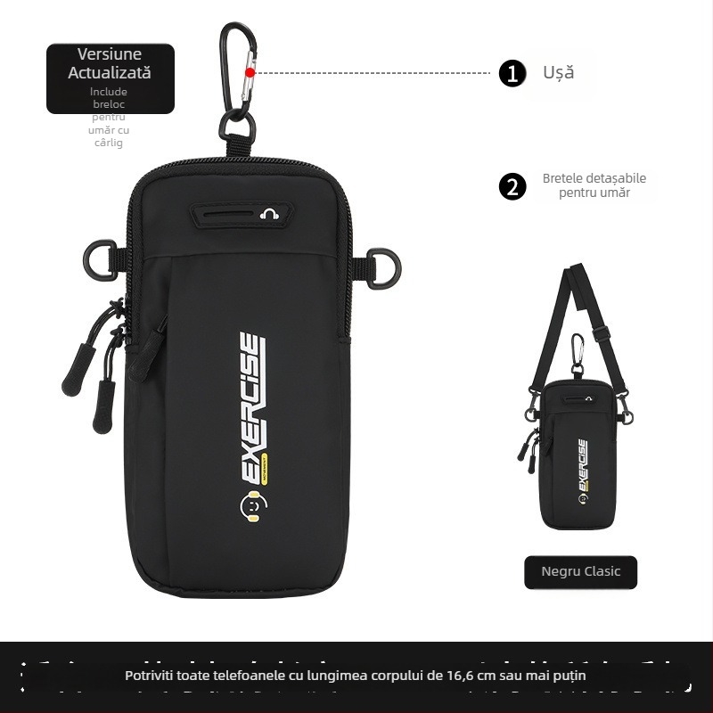 Geantă de braț pentru telefon pentru fitness și alergare, Corduroy respirant, potrivită pentru ciclism