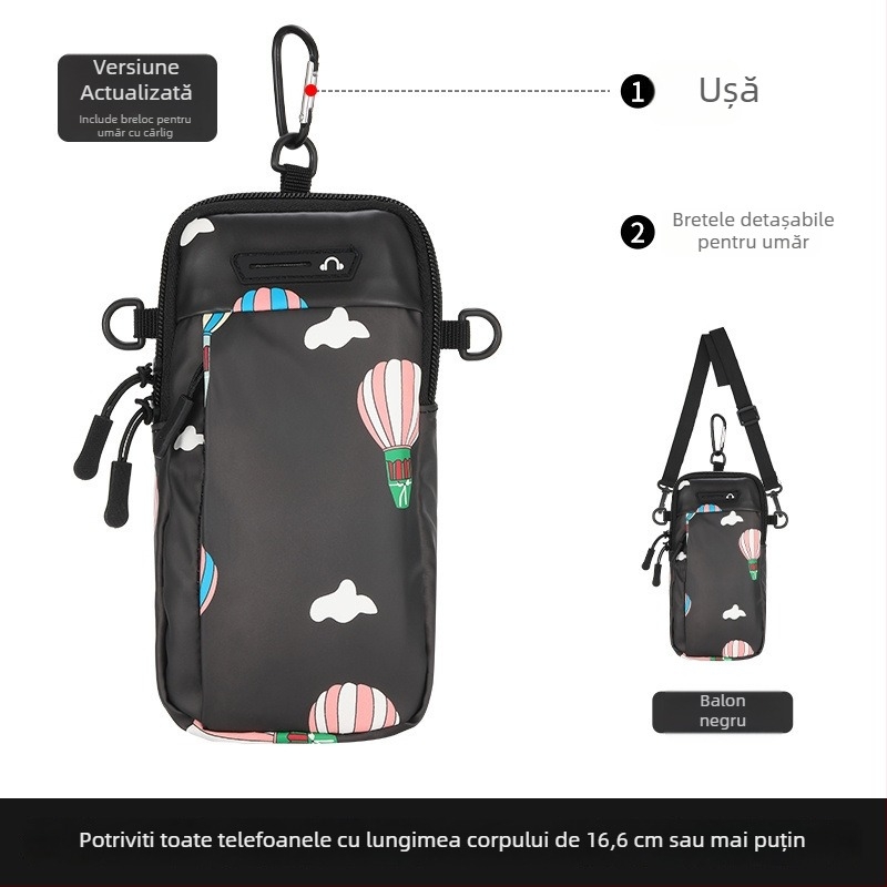 Geantă de braț pentru telefon pentru fitness și alergare, Corduroy respirant, potrivită pentru ciclism