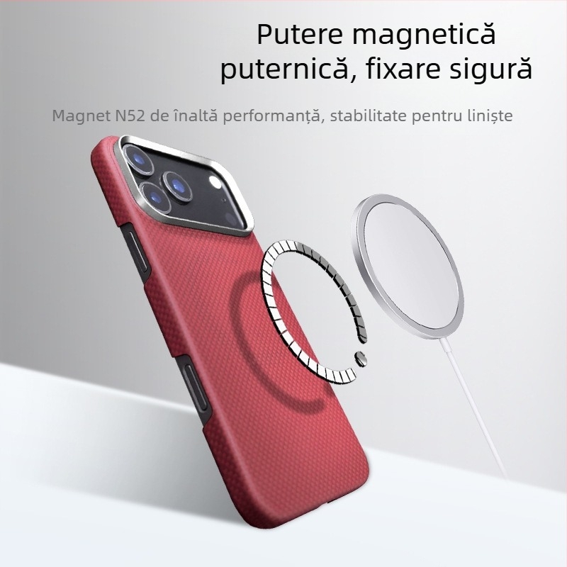Carcasă spate pentru iPhone 17 Pro Max, din piele naturală, lucrată manual, protecție anti-cădere, posibilitate de personalizare