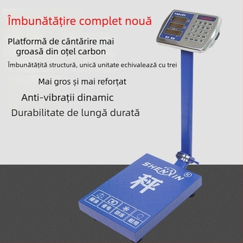 Shenxin 150kgF cântar electronic pliabil pe podea, alimentat cu baterii, 50 g–150 kg, destinat cantaririi legumelor