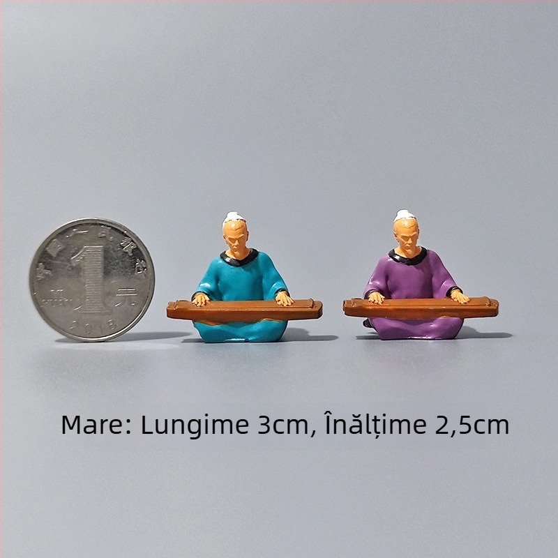 Figură din rășină pentru micro peisaj în stil chinezesc (Material: rășină; Formă: Figură; Stil: chinezesc; Confecționare manuală; Personalizare: Xinghong)