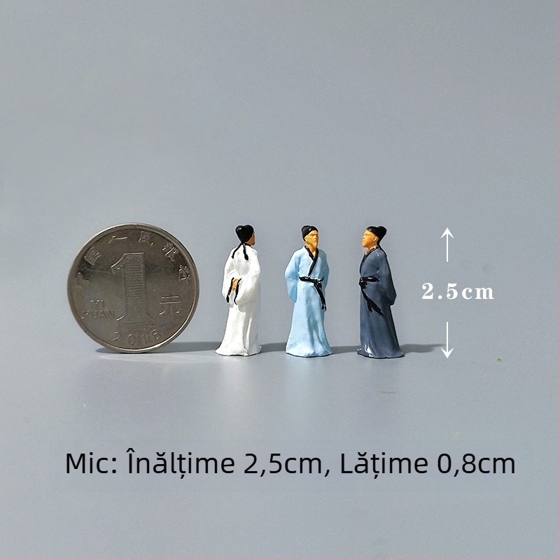 Figură din rășină pentru micro peisaj în stil chinezesc (Material: rășină; Formă: Figură; Stil: chinezesc; Confecționare manuală; Personalizare: Xinghong)
