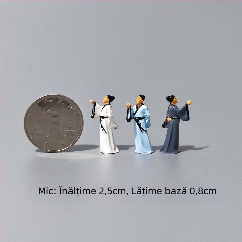 Figură din rășină pentru micro peisaj în stil chinezesc (Material: rășină; Formă: Figură; Stil: chinezesc; Confecționare manuală; Personalizare: Xinghong)