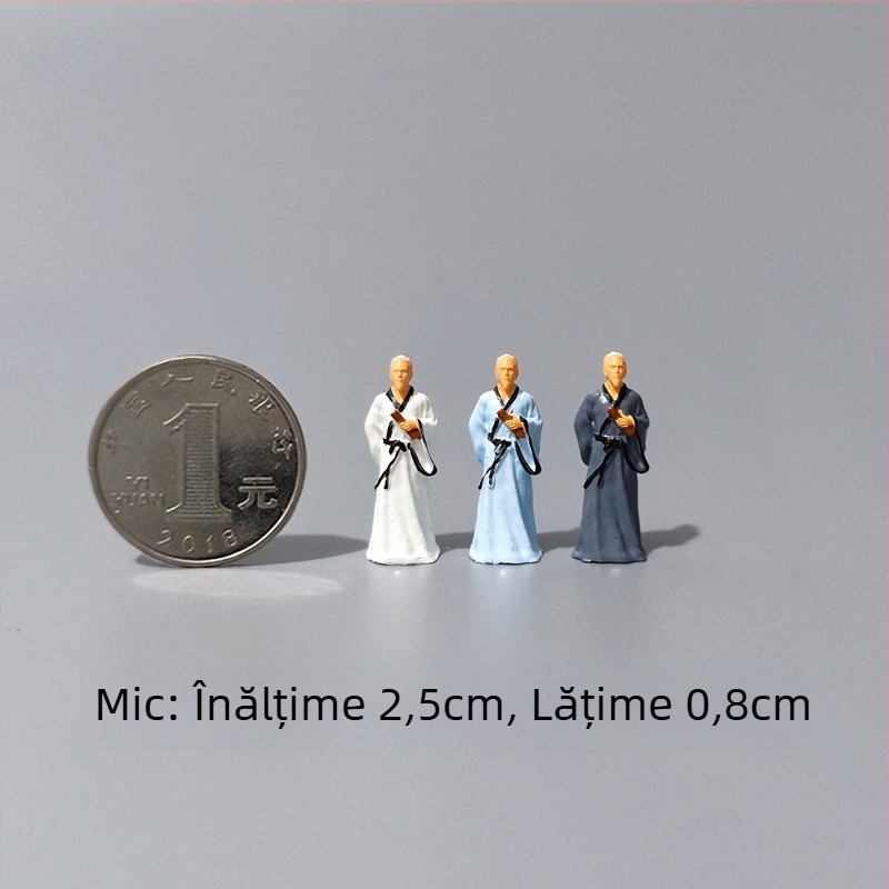Figură din rășină pentru micro peisaj în stil chinezesc (Material: rășină; Formă: Figură; Stil: chinezesc; Confecționare manuală; Personalizare: Xinghong)