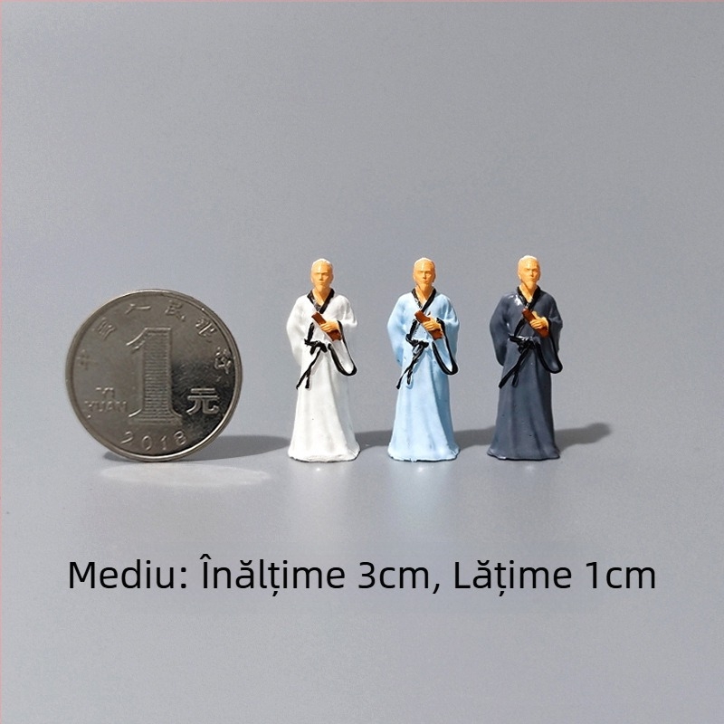 Figură din rășină pentru micro peisaj în stil chinezesc (Material: rășină; Formă: Figură; Stil: chinezesc; Confecționare manuală; Personalizare: Xinghong)