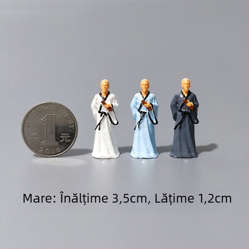 Figură din rășină pentru micro peisaj în stil chinezesc (Material: rășină; Formă: Figură; Stil: chinezesc; Confecționare manuală; Personalizare: Xinghong)