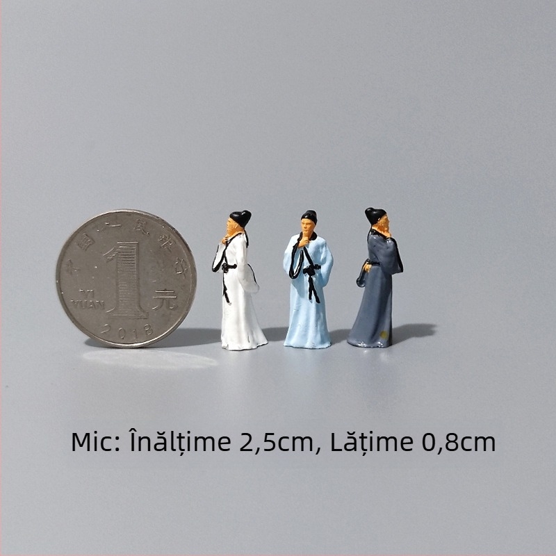 Figură din rășină pentru micro peisaj în stil chinezesc (Material: rășină; Formă: Figură; Stil: chinezesc; Confecționare manuală; Personalizare: Xinghong)