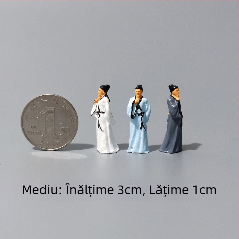 Figură din rășină pentru micro peisaj în stil chinezesc (Material: rășină; Formă: Figură; Stil: chinezesc; Confecționare manuală; Personalizare: Xinghong)