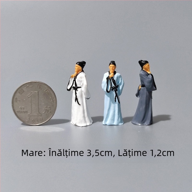 Figură din rășină pentru micro peisaj în stil chinezesc (Material: rășină; Formă: Figură; Stil: chinezesc; Confecționare manuală; Personalizare: Xinghong)