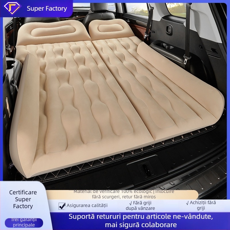 Saltea gonflabilă pentru mașină, SUV - utilizare dublă pentru călătorii și activități în aer liber, Model 13100TM, Sarcină maximă 400 kg, pompă electrică