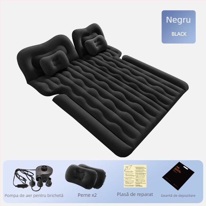 Saltea gonflabilă pentru mașină, SUV - utilizare dublă pentru călătorii și activități în aer liber, Model 13100TM, Sarcină maximă 400 kg, pompă electrică