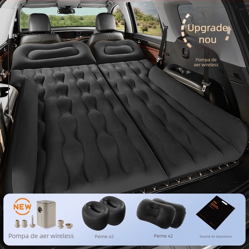 Saltea gonflabilă pentru mașină, SUV - utilizare dublă pentru călătorii și activități în aer liber, Model 13100TM, Sarcină maximă 400 kg, pompă electrică