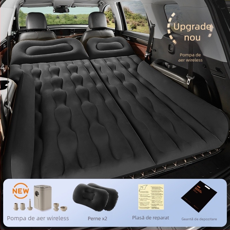 Saltea gonflabilă pentru mașină, SUV - utilizare dublă pentru călătorii și activități în aer liber, Model 13100TM, Sarcină maximă 400 kg, pompă electrică