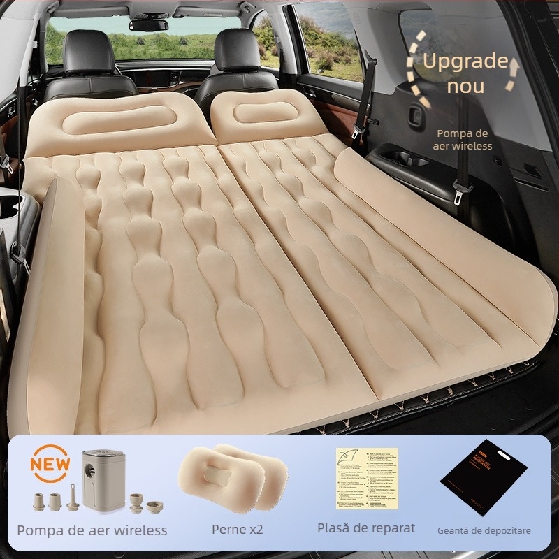 Saltea gonflabilă pentru mașină, SUV - utilizare dublă pentru călătorii și activități în aer liber, Model 13100TM, Sarcină maximă 400 kg, pompă electrică