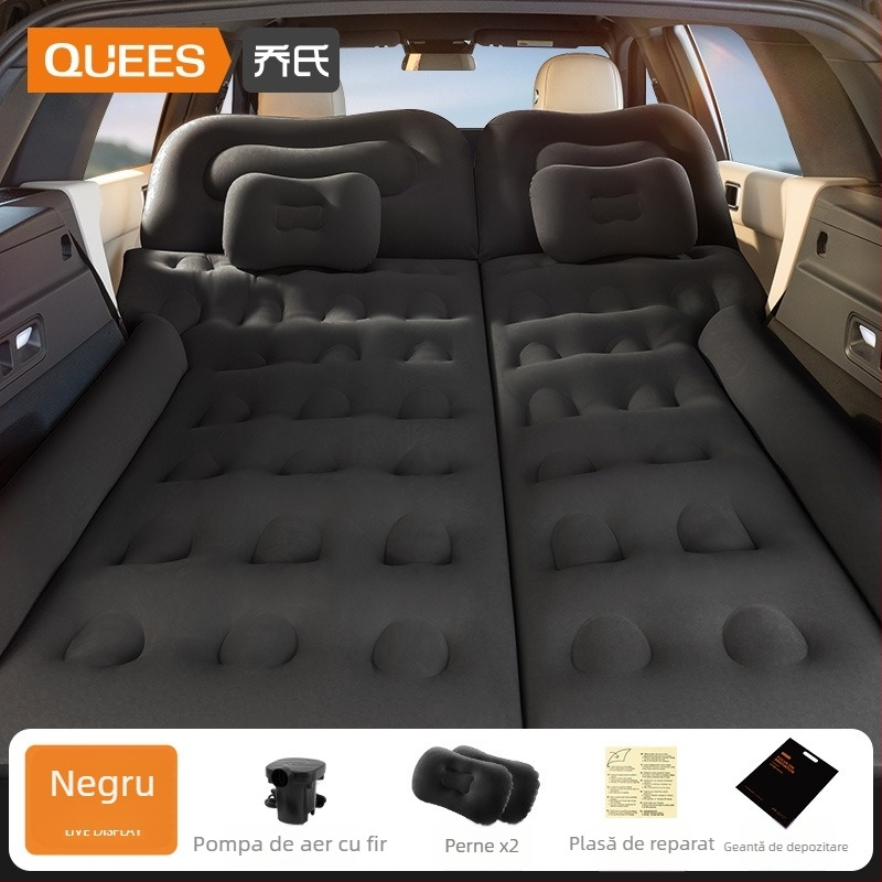 Saltea gonflabilă pentru mașină, SUV - utilizare dublă pentru călătorii și activități în aer liber, Model 13100TM, Sarcină maximă 400 kg, pompă electrică
