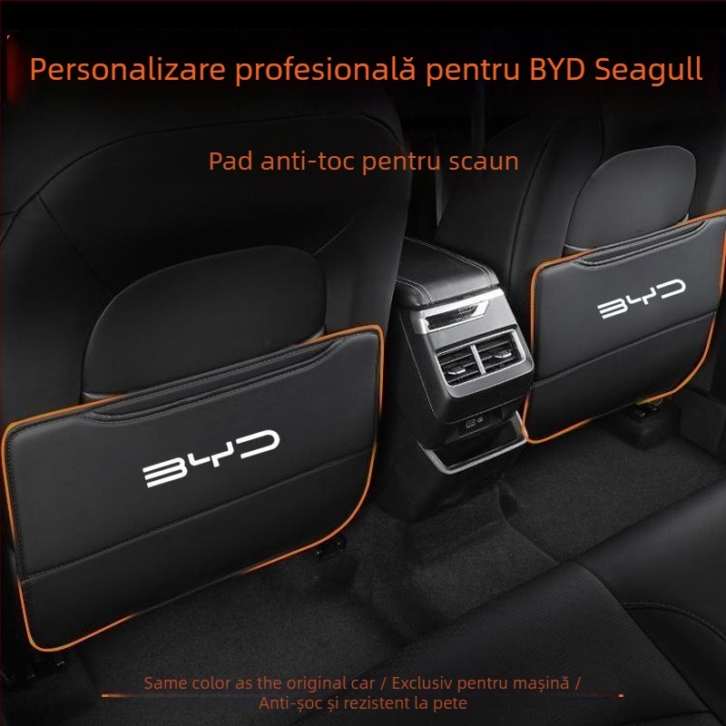 BYD Seagull Pad anti-șoc pentru scaunul din spate, cu buzunar pe spătar și decor interior rezistent la murdărie