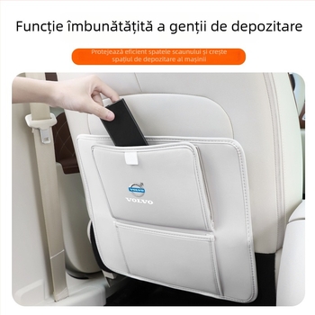 Fangmeng Sac de gunoi pentru spatele scaunului, cu pernă anti-șoc – Compatibil Volvo XC60, S90, XC90, S60, XC40, V90