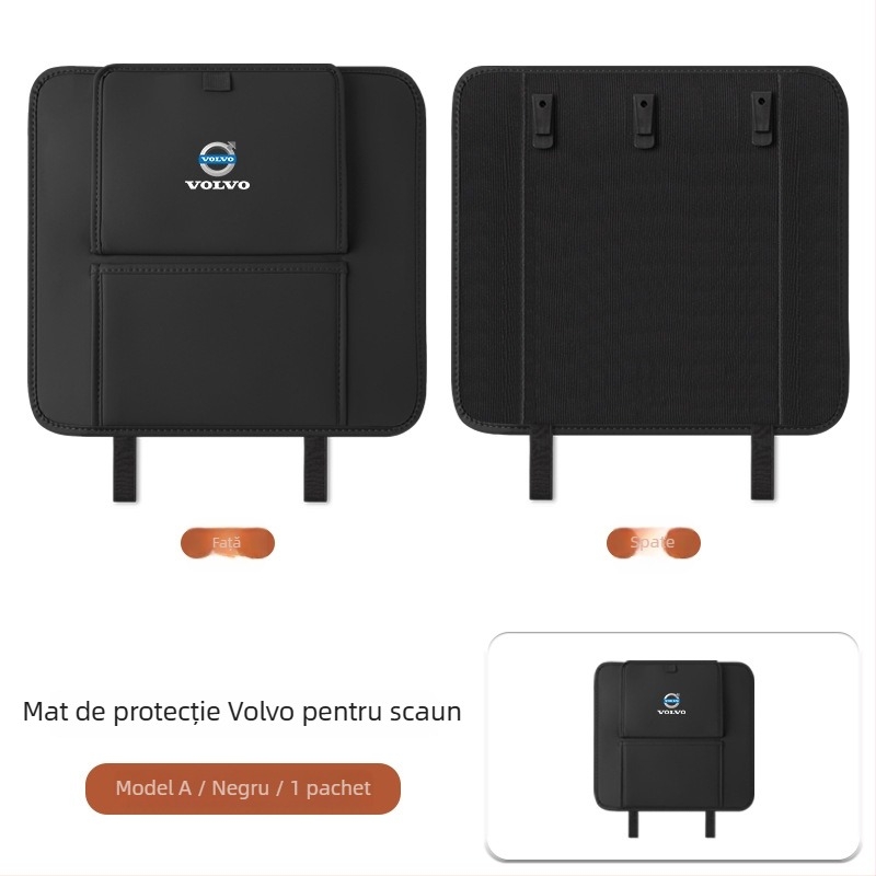 Fangmeng Sac de gunoi pentru spatele scaunului, cu pernă anti-șoc – Compatibil Volvo XC60, S90, XC90, S60, XC40, V90