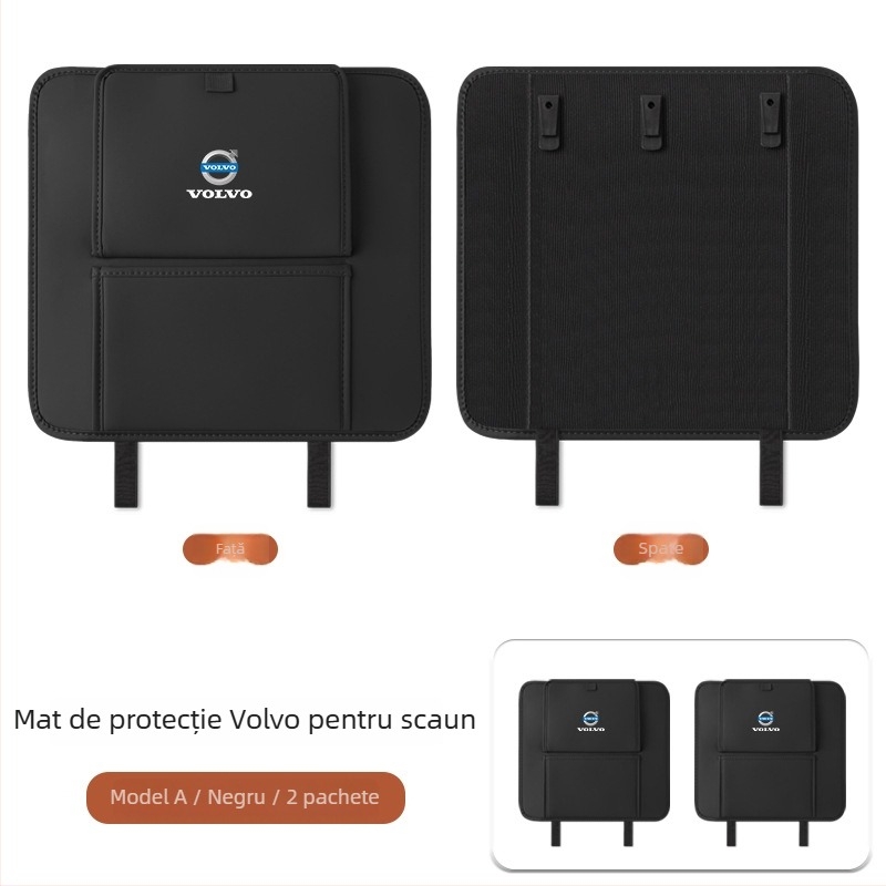 Fangmeng Sac de gunoi pentru spatele scaunului, cu pernă anti-șoc – Compatibil Volvo XC60, S90, XC90, S60, XC40, V90