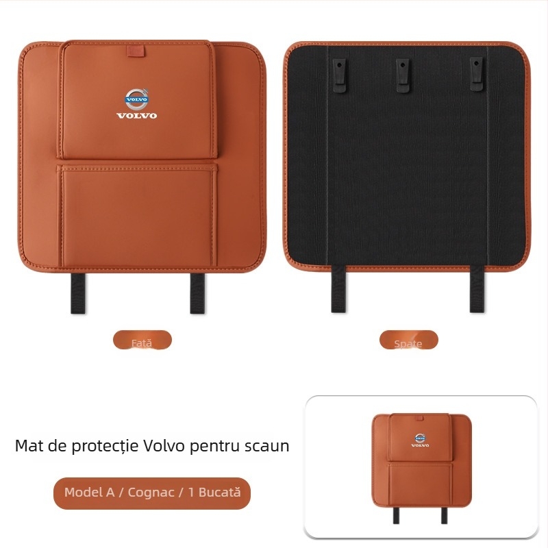 Fangmeng Sac de gunoi pentru spatele scaunului, cu pernă anti-șoc – Compatibil Volvo XC60, S90, XC90, S60, XC40, V90