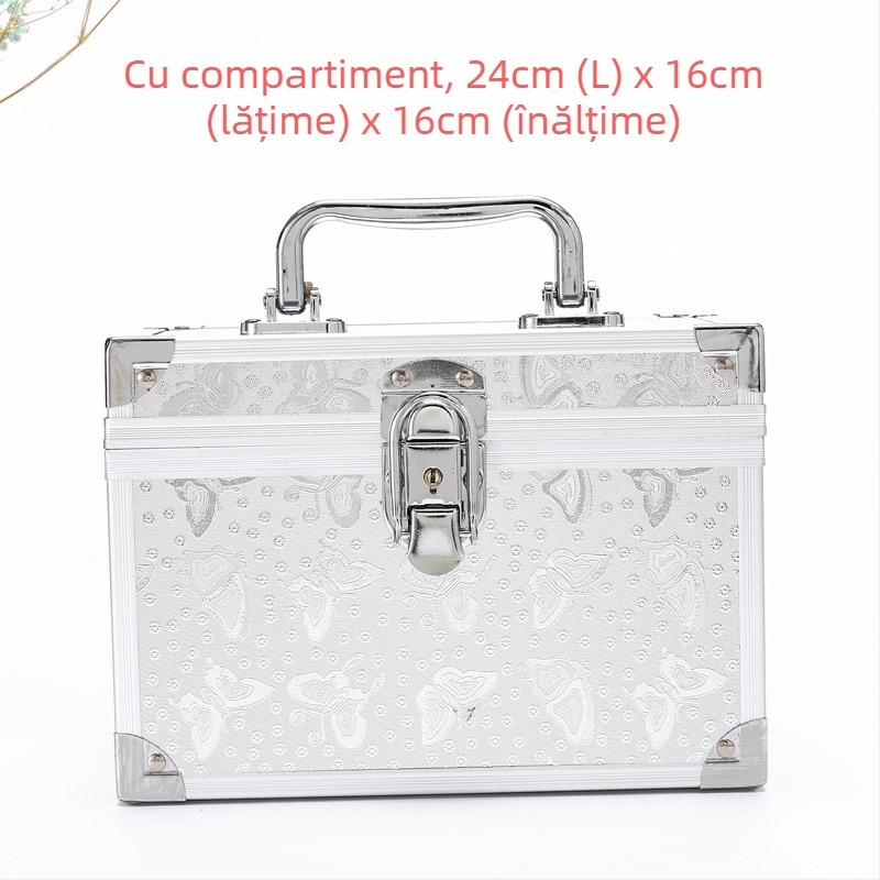 Cutie de unelte portabilă, cu design rezistent la umezeală, cutie cosmetică și depozitare multifuncțională