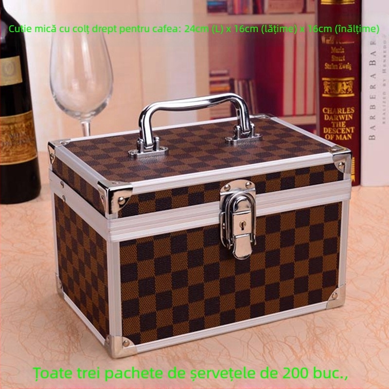 Cutie de unelte portabilă, cu design rezistent la umezeală, cutie cosmetică și depozitare multifuncțională