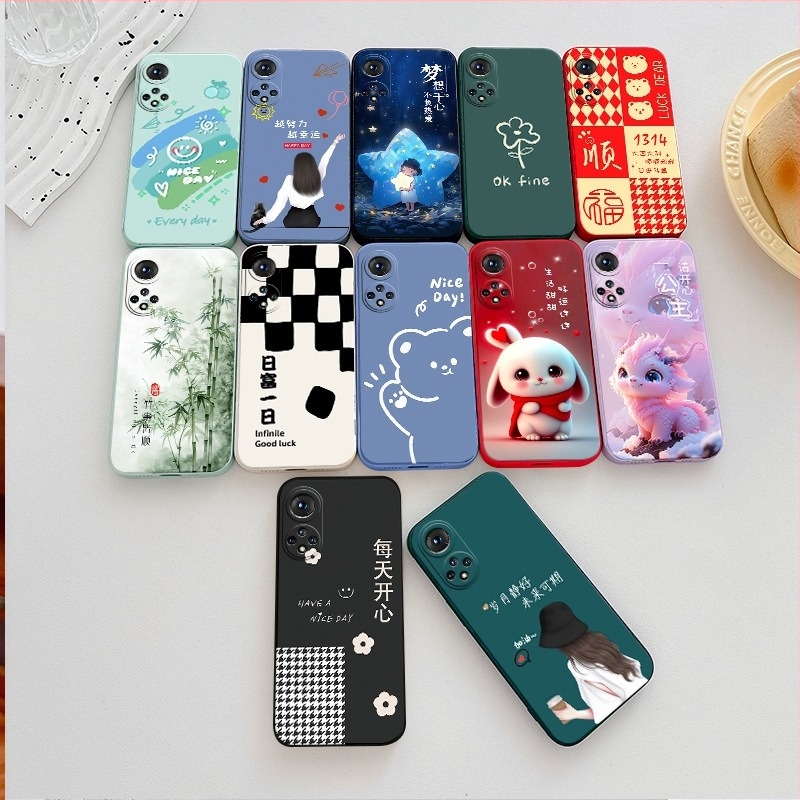 Husa de telefon pentru Honor 50 NTH-AN00 – stil desen animat, silicon moale, finisaj mat, protecție anti-cădere