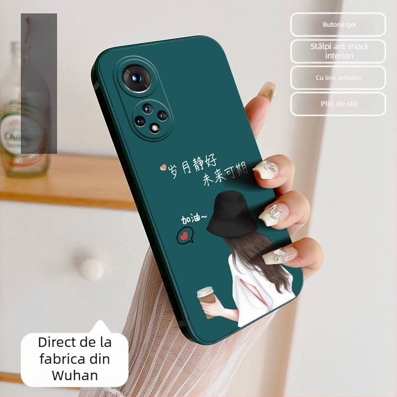 Husa de telefon pentru Honor 50 NTH-AN00 – stil desen animat, silicon moale, finisaj mat, protecție anti-cădere