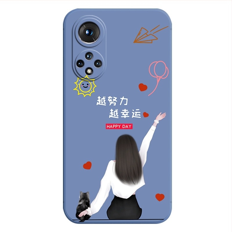 Husa de telefon pentru Honor 50 NTH-AN00 – stil desen animat, silicon moale, finisaj mat, protecție anti-cădere