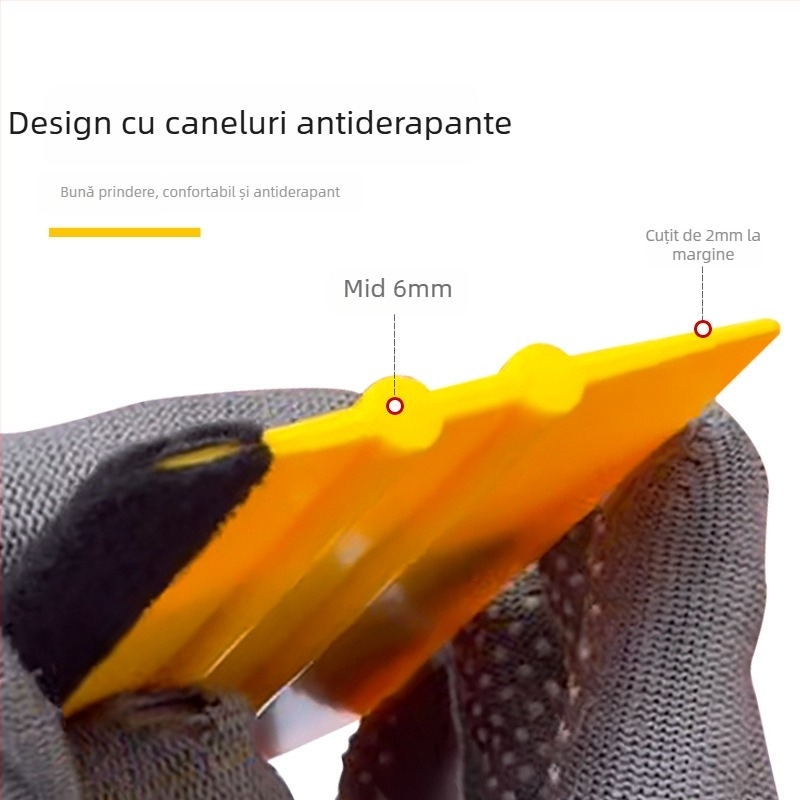 Scraper pentru folie auto, cu două fețe, pătrat din plastic PP