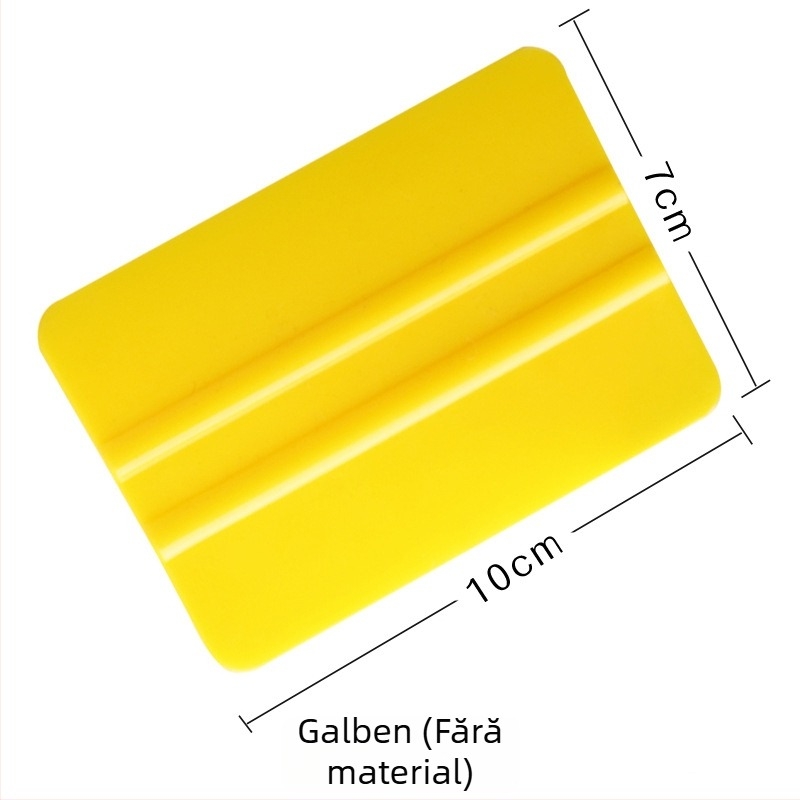 Scraper pentru folie auto, cu două fețe, pătrat din plastic PP