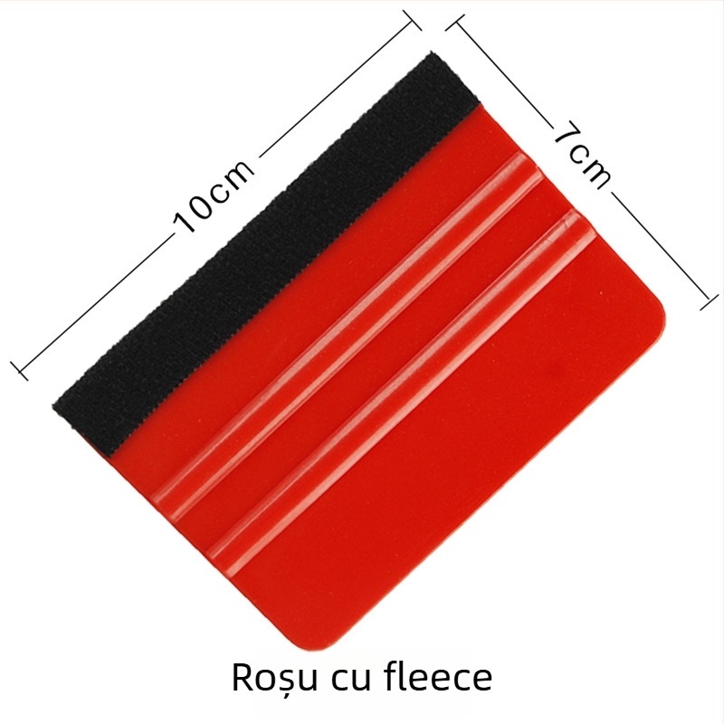 Scraper pentru folie auto, cu două fețe, pătrat din plastic PP