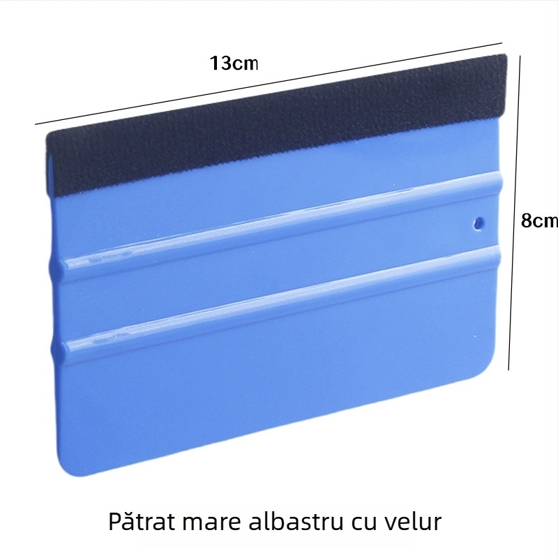 Scraper pentru folie auto, cu două fețe, pătrat din plastic PP