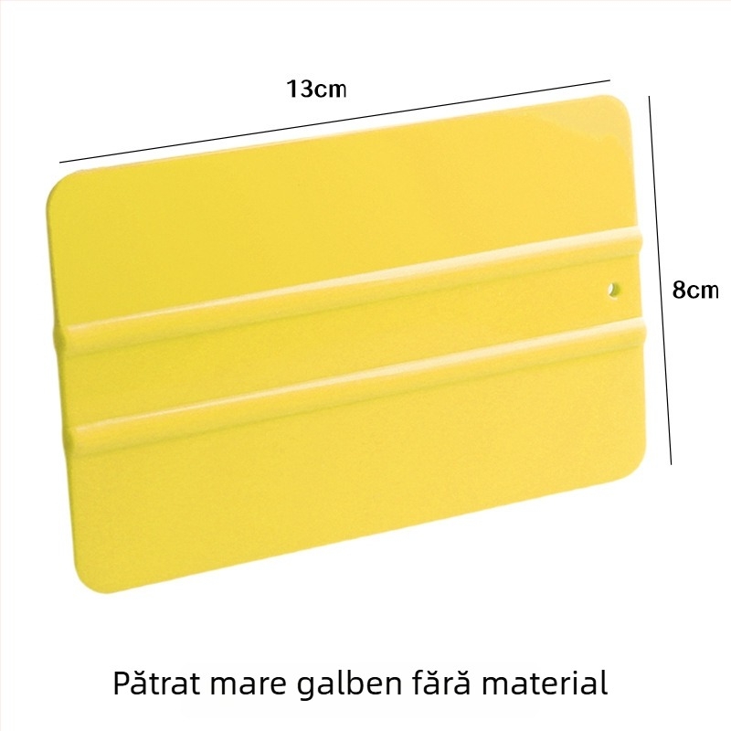 Scraper pentru folie auto, cu două fețe, pătrat din plastic PP