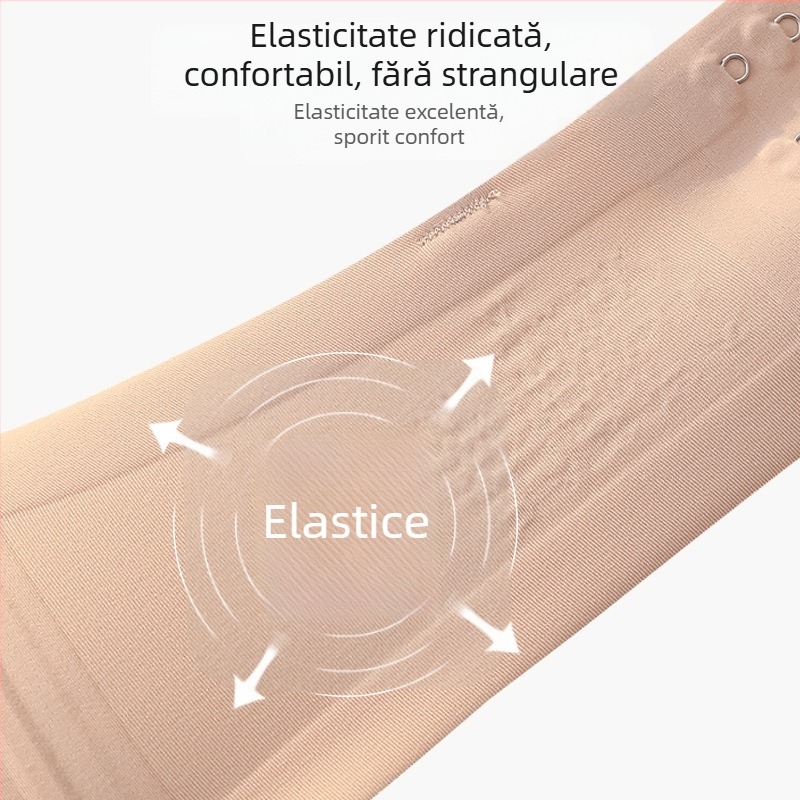 Sutien fără bretele pentru sâni mici, anti-derapare, push-up, cupă 3/4, bretele detașabile, fără cusături, din nylon