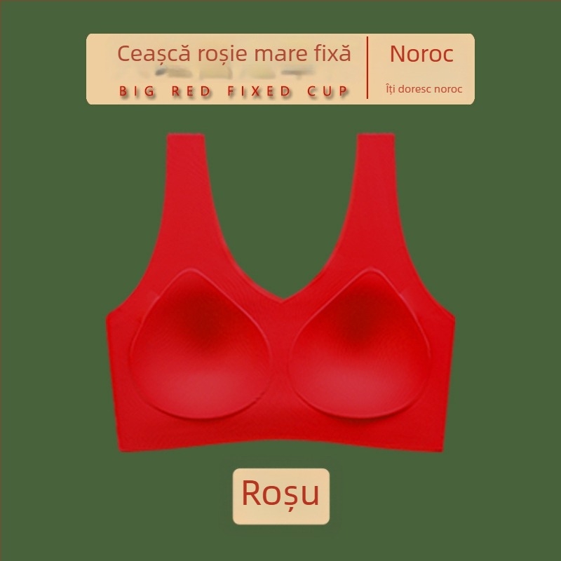 Sutien sport fără sârmă, cupe complete, fără bretele, bustieră tip top cu căptușeală, mărime mare