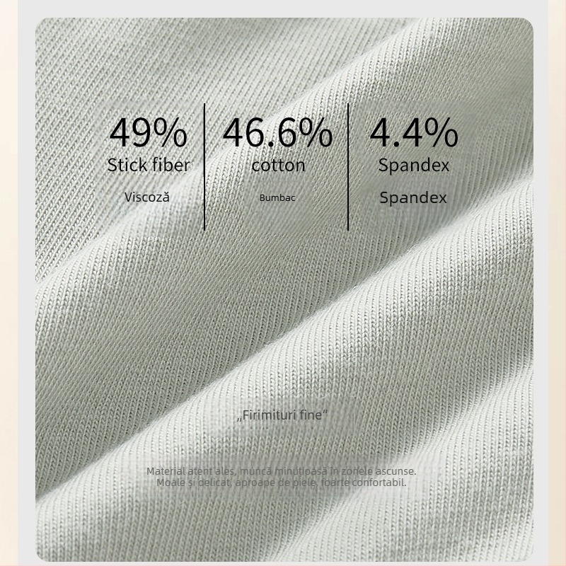 Top tub unic, Sutien-top, Respirabil, Push-Up, Cupe Fixe, Amestec Viscoză-Bumbac, Croială Lejeră, Vara 2024