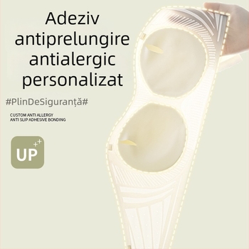 Sutien fără bretele Tube Top pentru sâni mici – anti-alunecare, invizibil, fără cusături, push-up, material nylon cu căptușeală din spandex