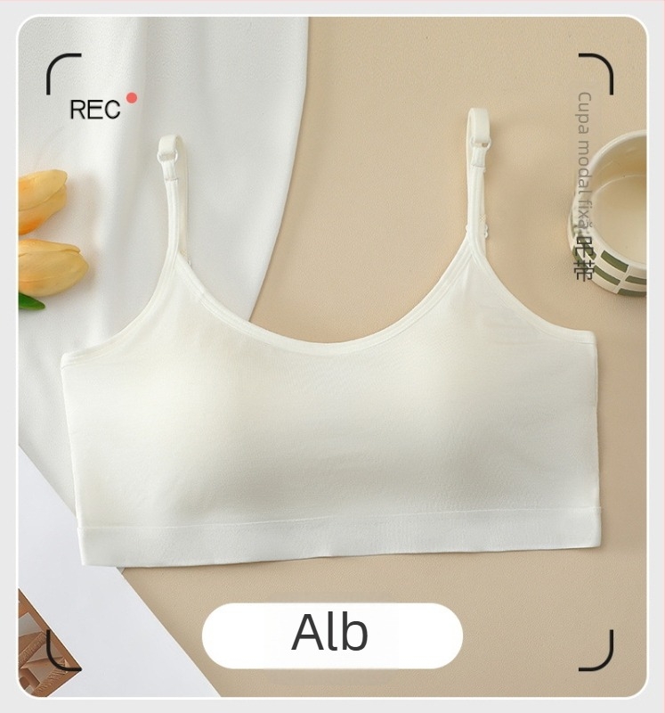 Sutien din modal fără bretele, cupă 3/4, formă cupă: sus subțire, jos gros, fără fir, respirabil