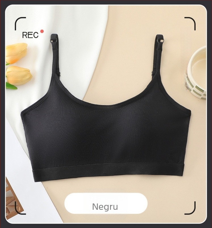 Sutien din modal fără bretele, cupă 3/4, formă cupă: sus subțire, jos gros, fără fir, respirabil