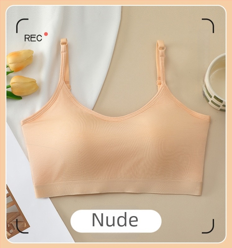 Sutien din modal fără bretele, cupă 3/4, formă cupă: sus subțire, jos gros, fără fir, respirabil