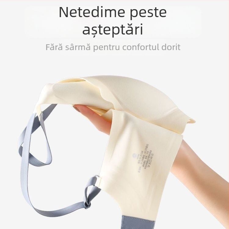 Sutien fără sârmă, fără cusături, cu benzi gel, respirabil, subțire pentru sânii mici