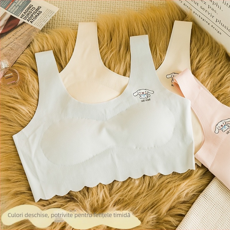 Top din nylon fără cusături, cupe subțiri turnate, 3/4 cup, bretele fixe, căptușeală din spandex